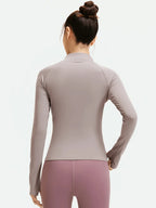 3-Piece Women's Sports/Yoga/Pilates Set – High-Waisted Leggings, Sports Bra, and Zip-Up Jacket