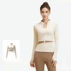 3-Piece Women's Sports/Yoga/Pilates Set – High-Waisted Leggings, Sports Bra, and Zip-Up Jacket