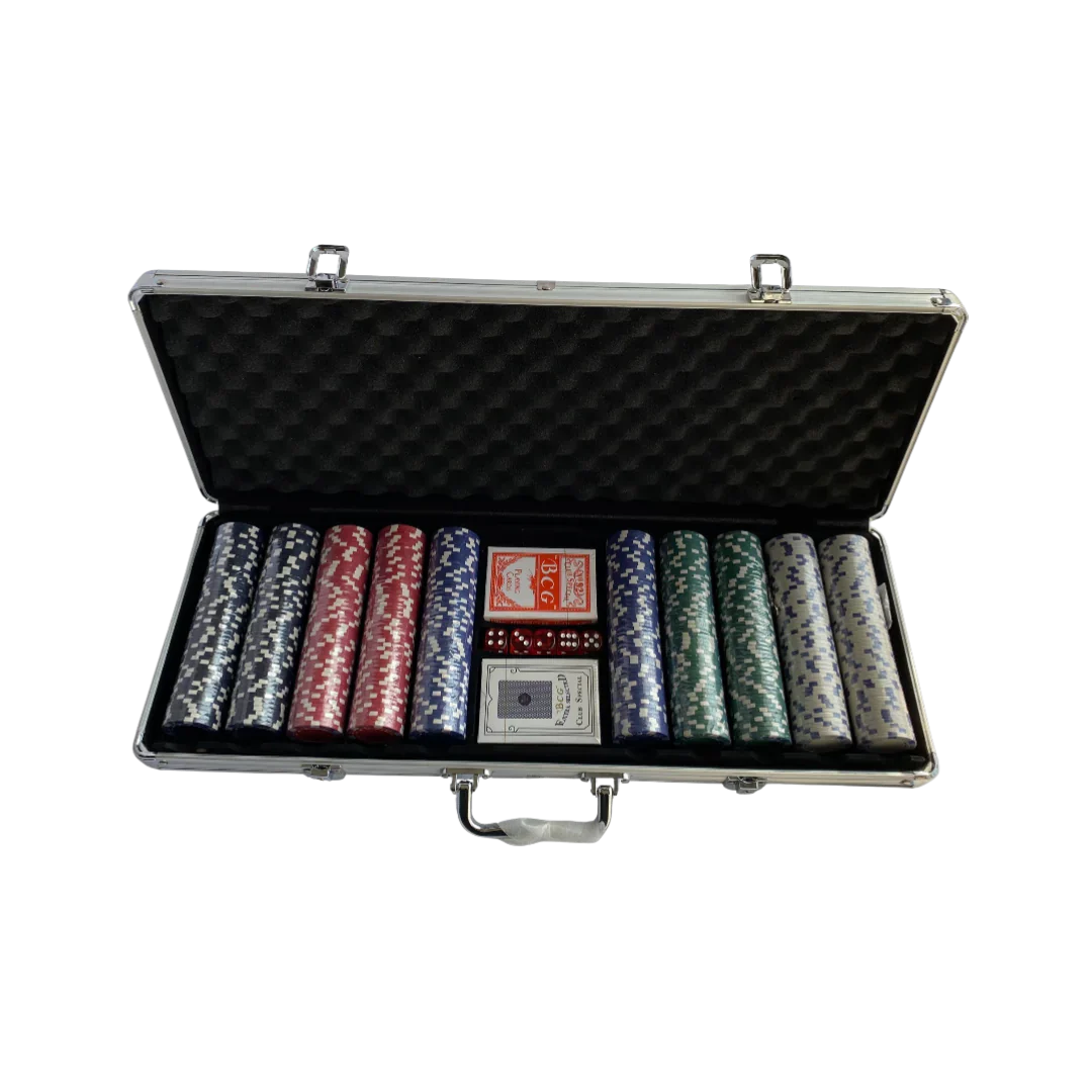 POKER GAME BRIEF CASE PACK 500 PIECES