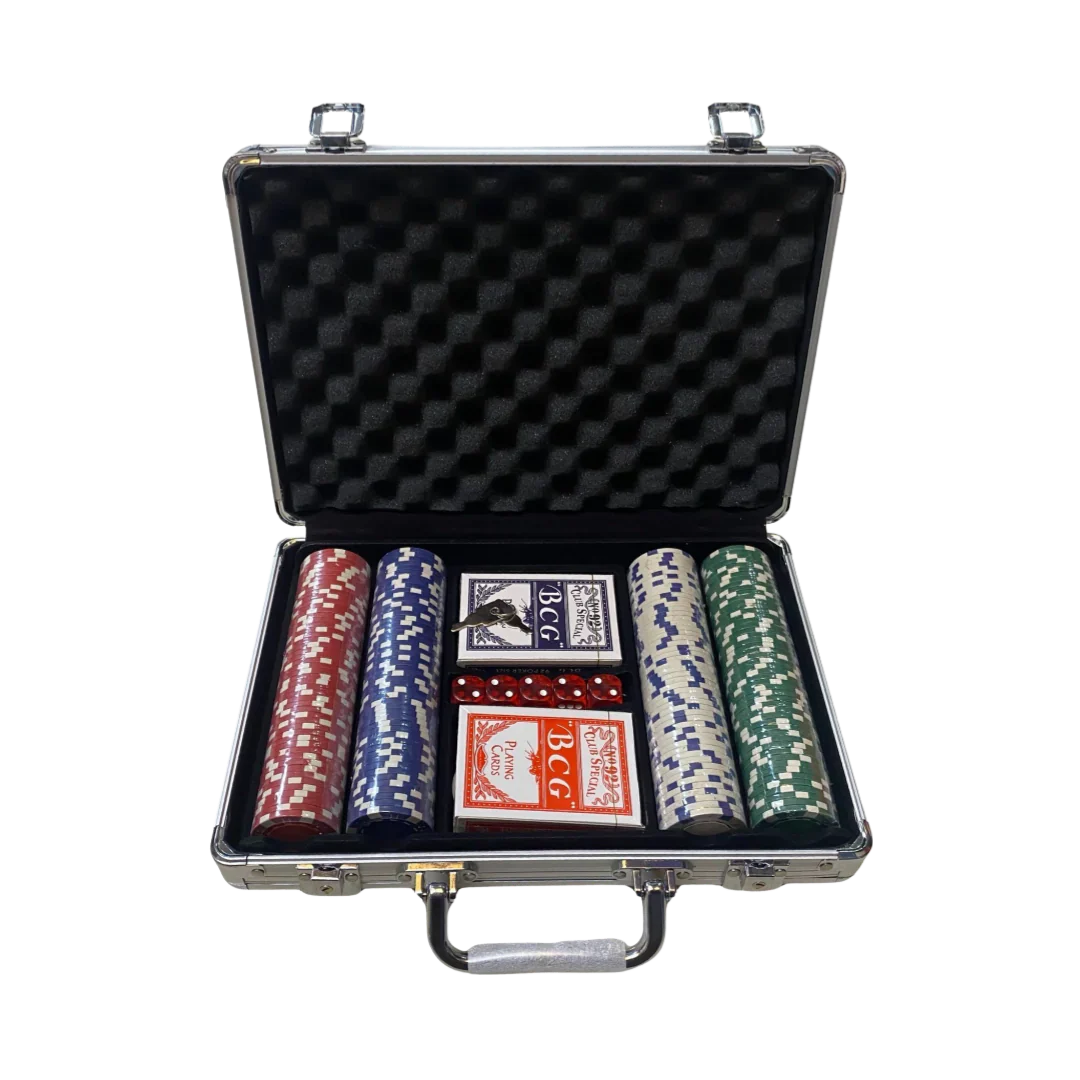 POKER GAME BRIEF CASE PACK 200 PIECES