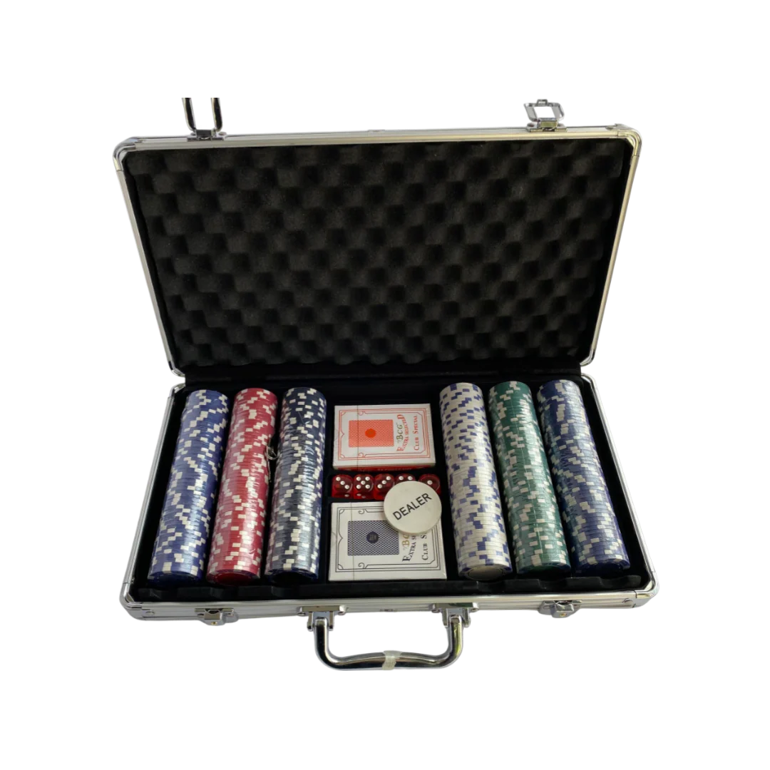 POKER GAME BRIEF CASE PACK 300 PIECES