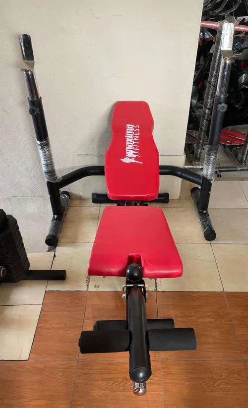 Commercial Weight Bench - Red/Black