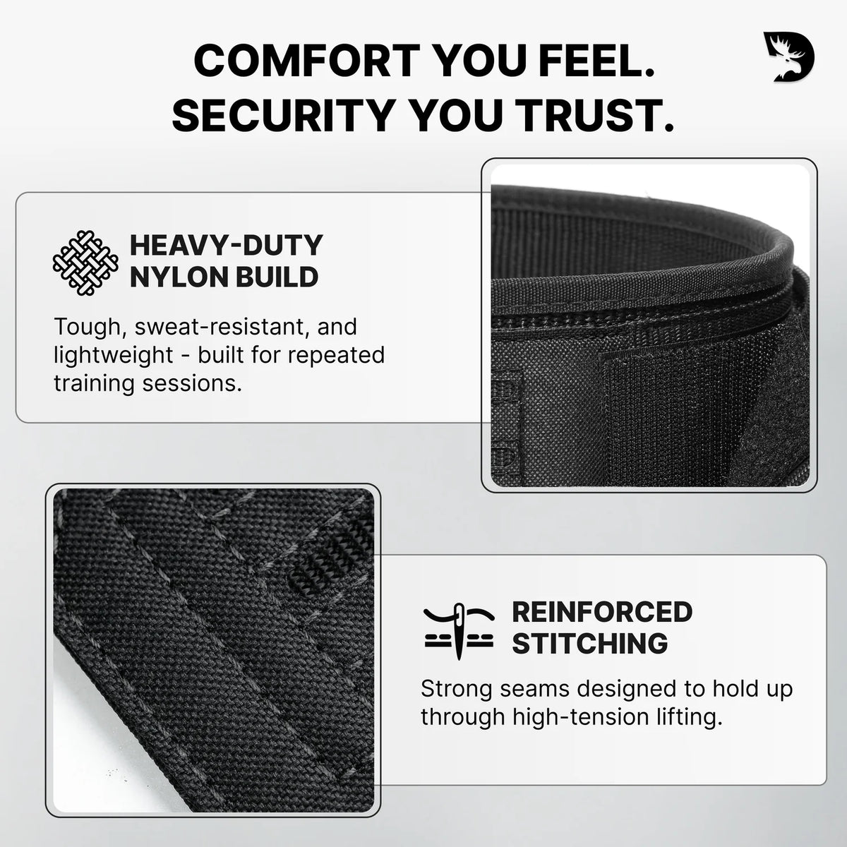 DMoose Nylon Weightlifting Belt