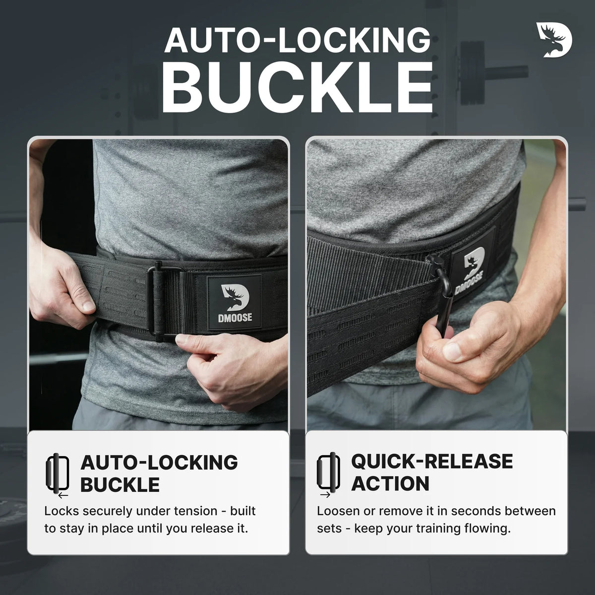 DMoose Nylon Weightlifting Belt