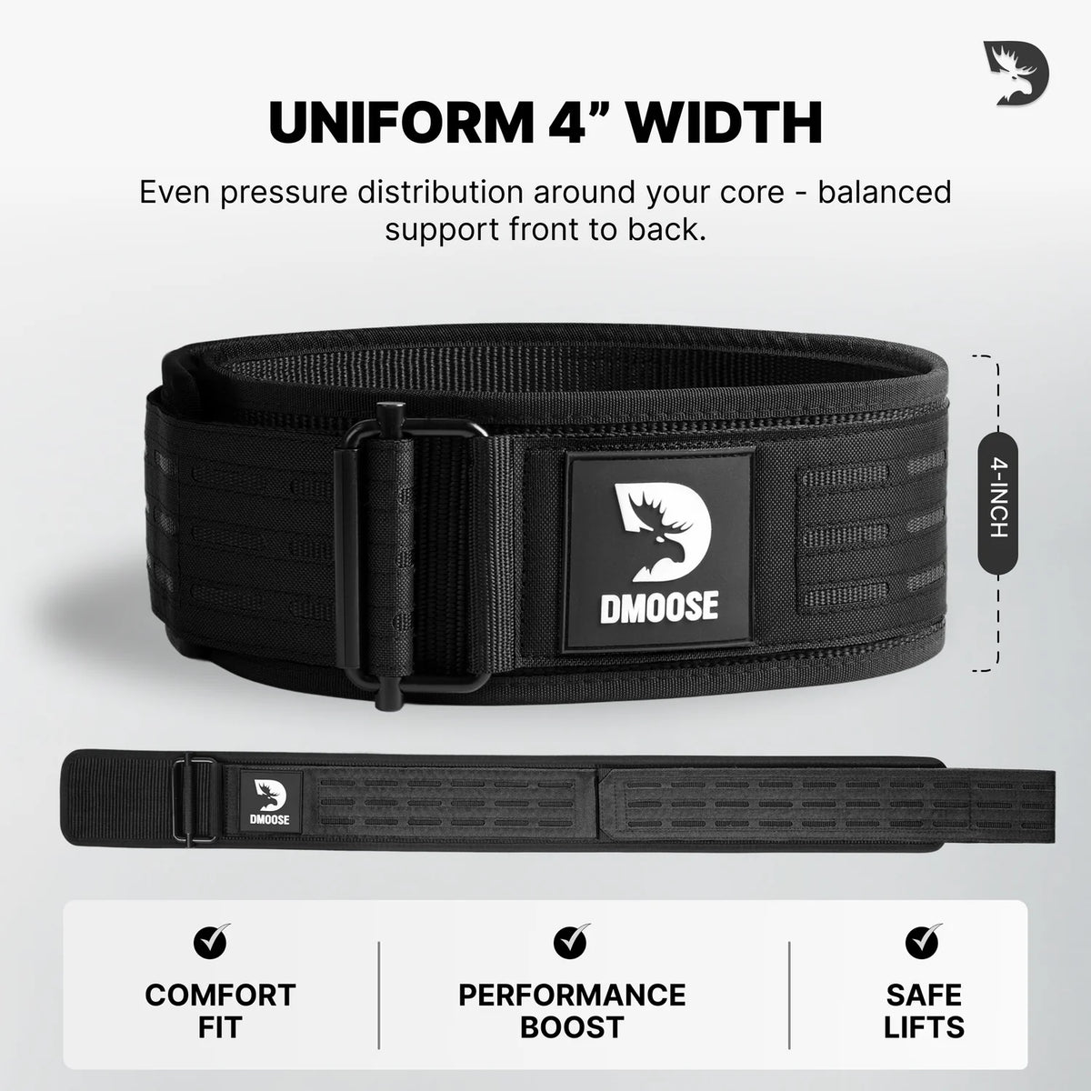 DMoose Nylon Weightlifting Belt
