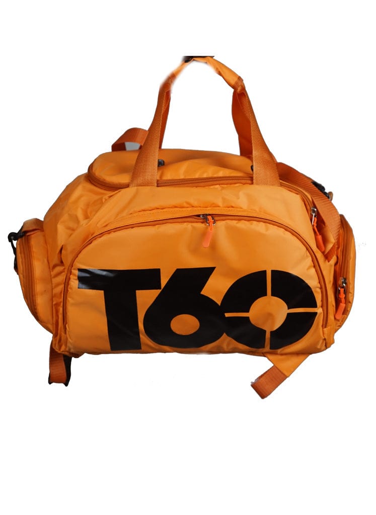 T60 Backpack 2 in 1 with Shoe Compartment - Orange - Sports Zone