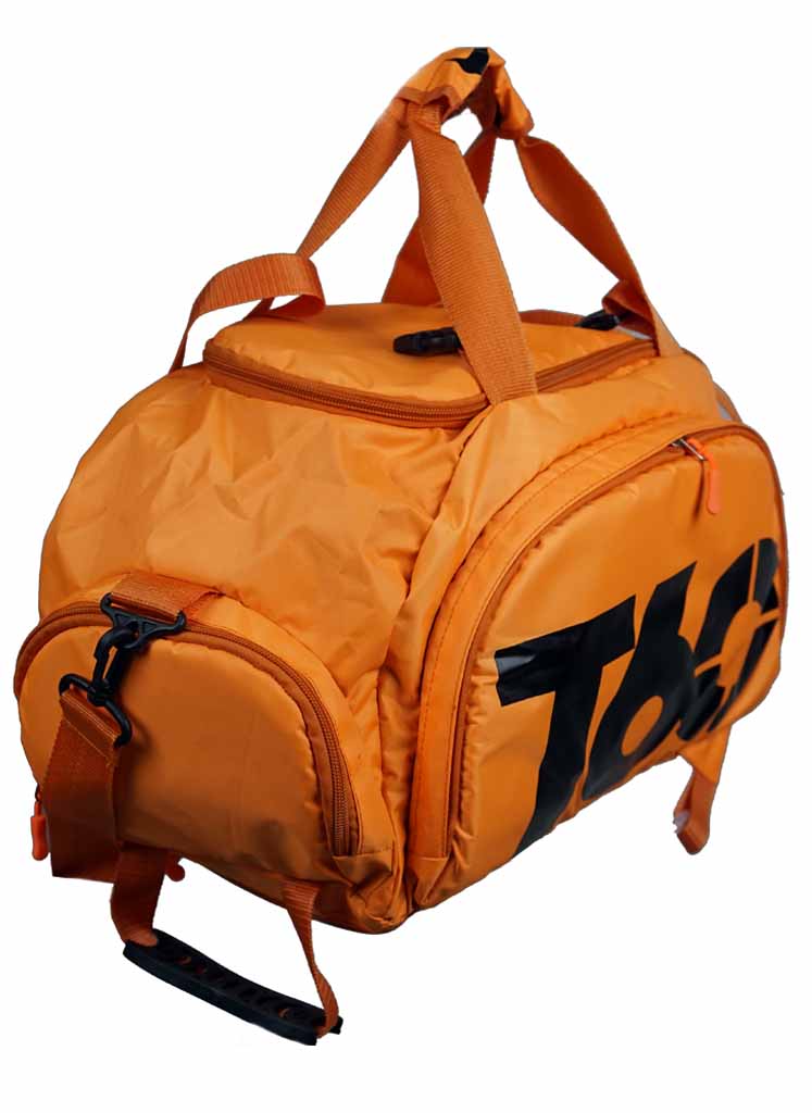 T60 Backpack 2 in 1 with Shoe Compartment - Orange - Sports Zone