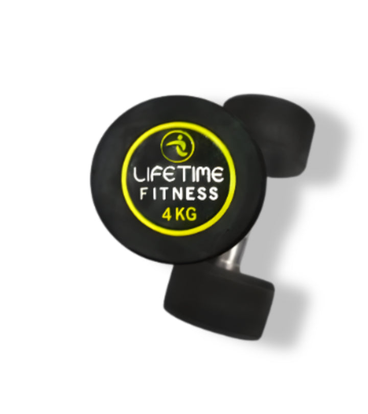 PAIR OF RUBBER DUMBBELLS LIFETIME FITNESS (1Kg to 12kg)