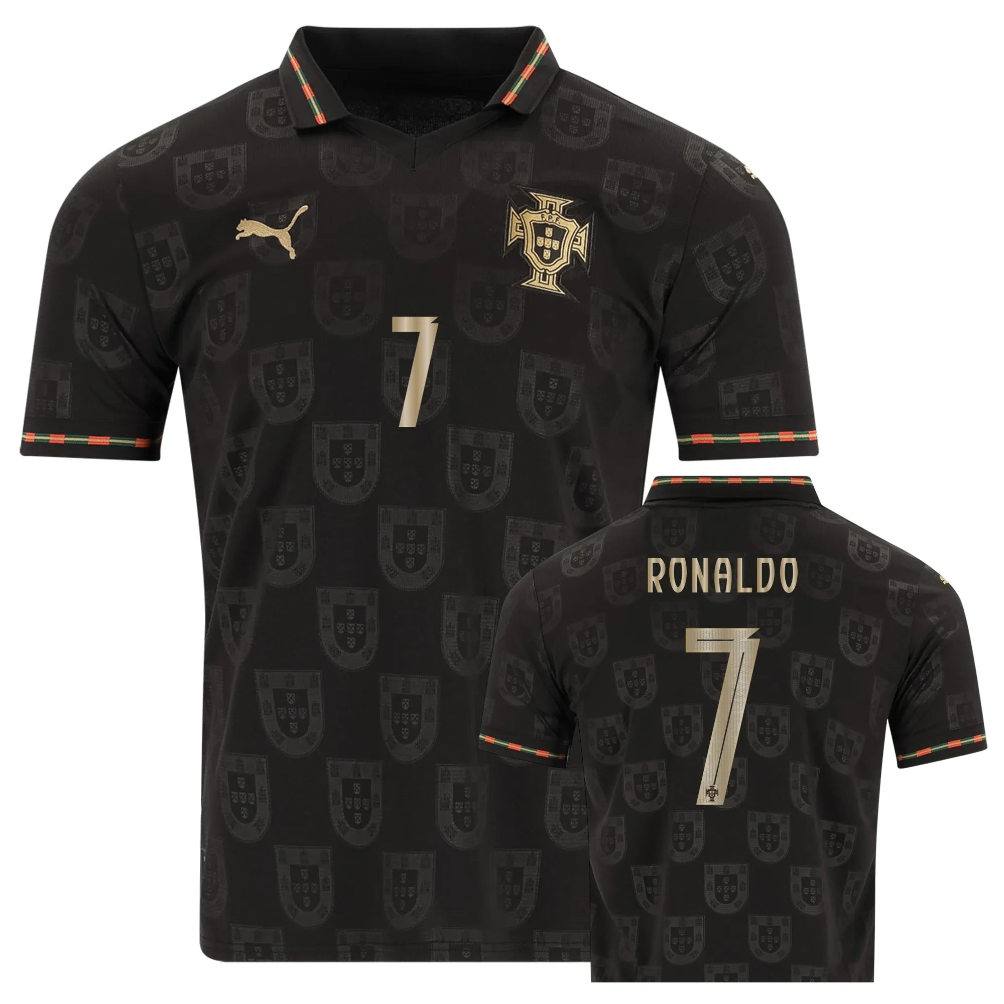 RONALDO 7 PORTUGAL N BLACK EMBROIDED JERSEY 2026