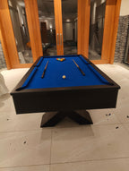 Pool table professional cross legs