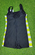 Swimming Costume Sleeveless Black W/Y Strip
