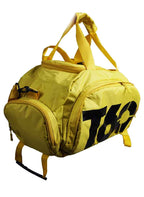 T60 Backpack 2 in 1 with Shoe Compartment - Yellow - Sports Zone